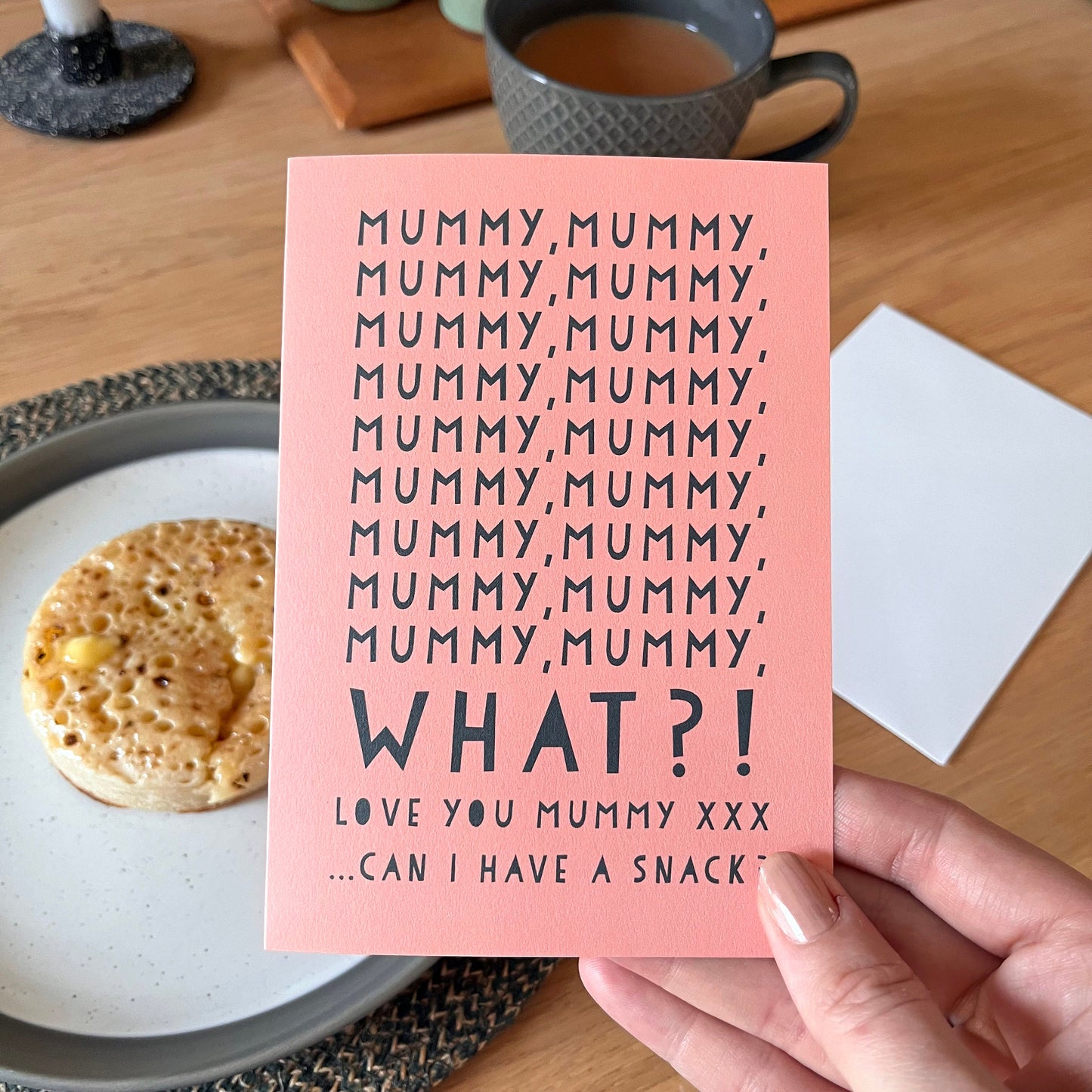 Funny Mummy Snack - Wordy Card